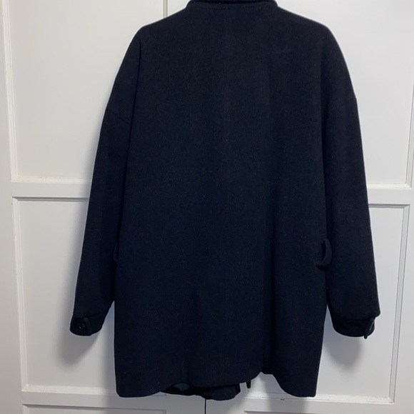 JF J.Ferrar Large Black Wool Coat - Picture 5 of 16